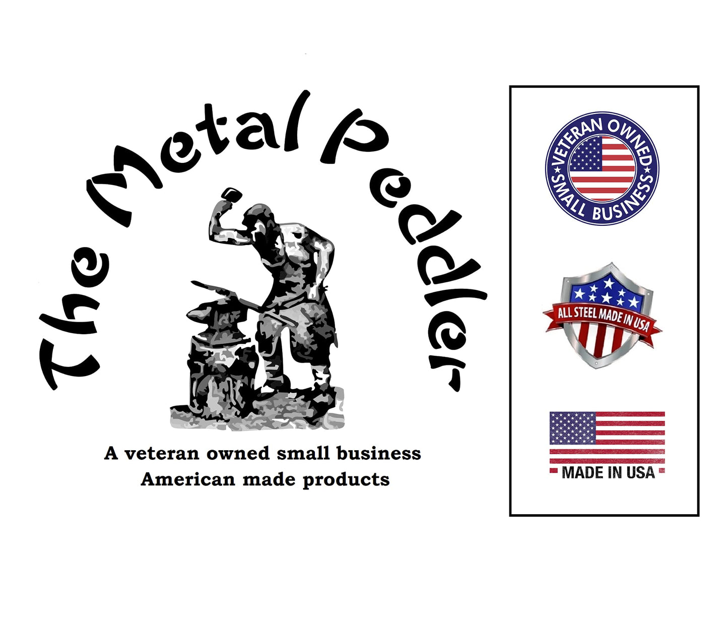 The Metal Peddler Newfoundland Key Holder for Wall - Small 6 inch Wide with 5 Hooks - Made in USA