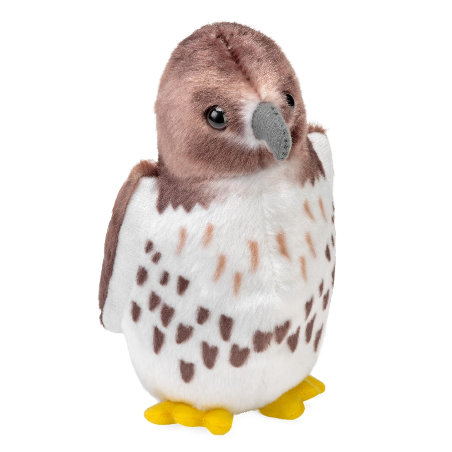 Wild Republic Audubon Birds Red Tailed Hawk Plush with Authentic Bird Sound, Stuffed Animal, Bird Toys for Kids & Birders