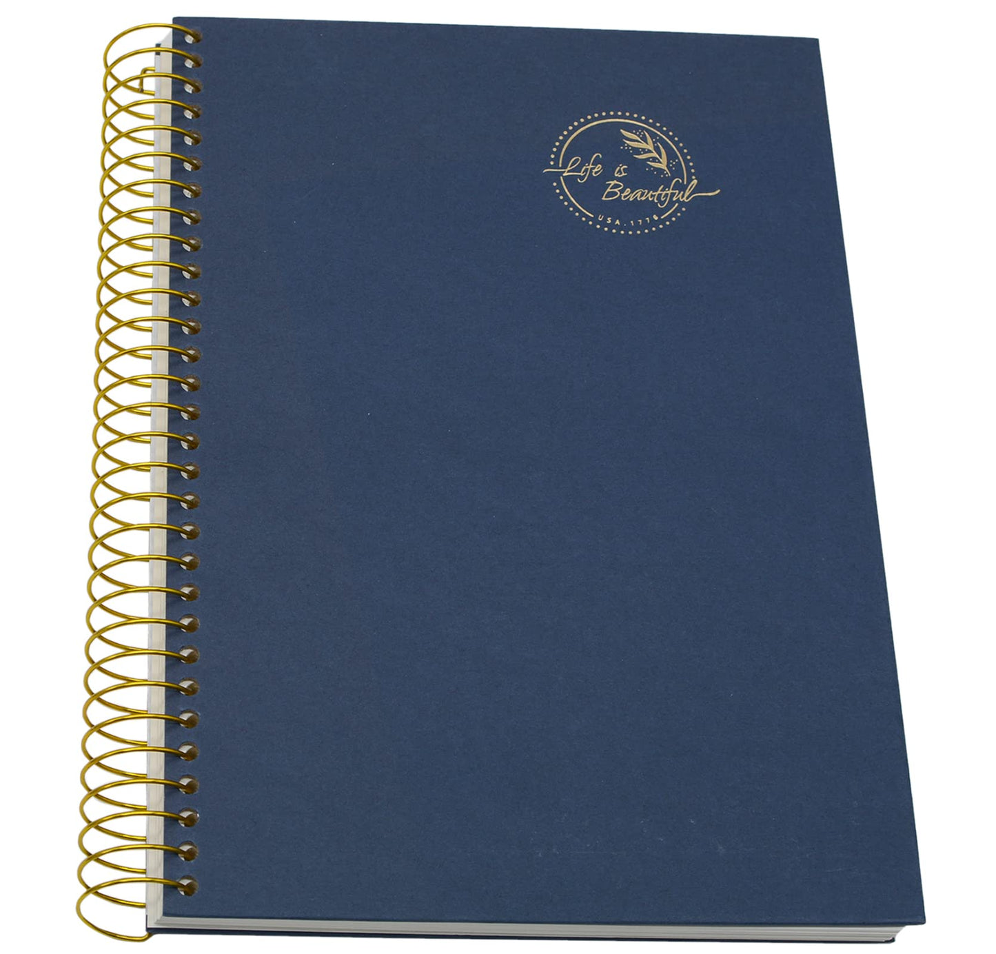 Yansanido Large Spiral Notebook, 5 Pcs B5 Thick Paper Hardcover 7mm College Ruled 5 Colors 150 Sheets -300 Pages Journals for Study, Work, Travel and Notes (5 Color)