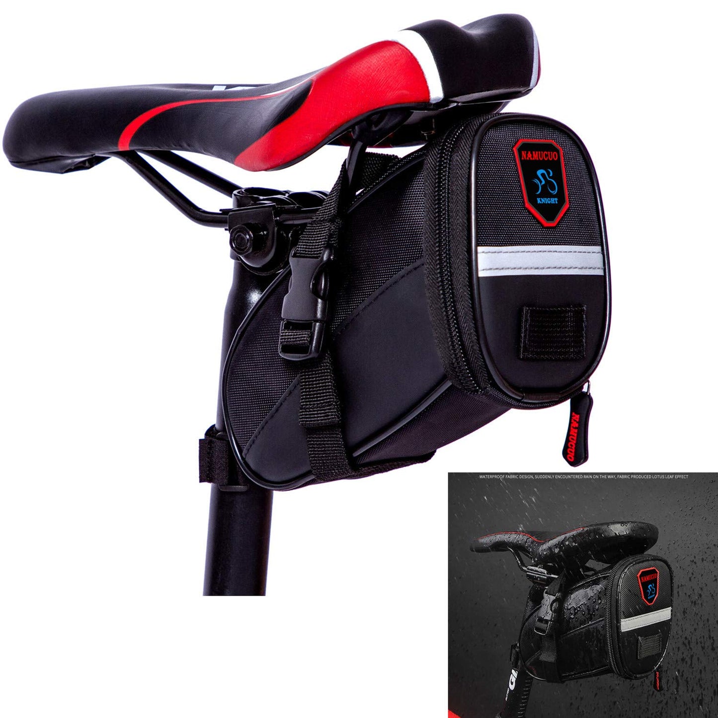 YBEKI 10-in-1 Bike Repair Kit with, 3-in-1 Tire Levers, Glueless Patches, Multifunctional Bone Wrench & Waterproof Saddle Bag | Compact Bicycle Multi-Tool Kit for Emergency Roadside Repairs