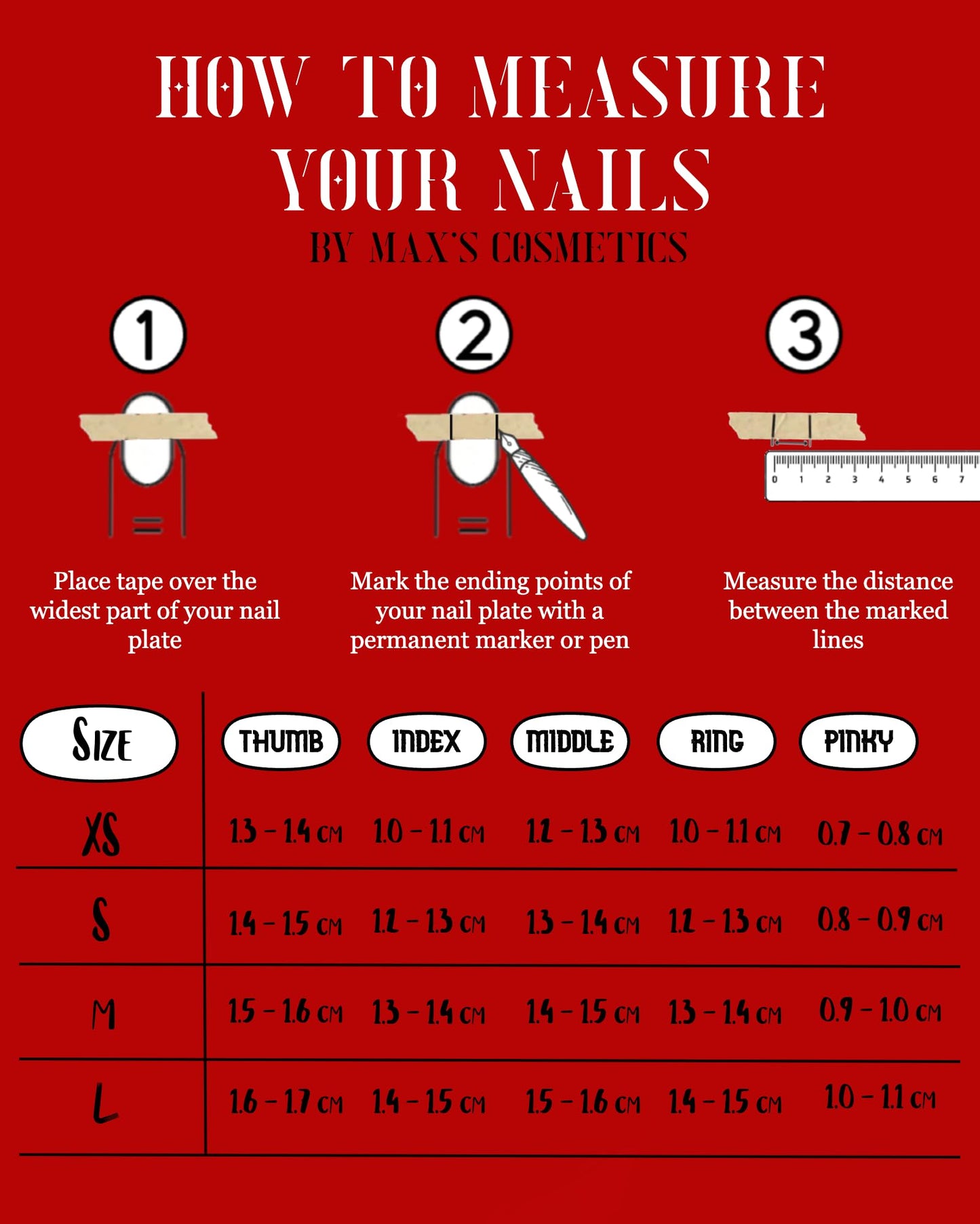 Max’s Press-On Nails 2Tone Collection | 30-Piece Nail Kit including both Glue & Adhesive (Glossy Black)