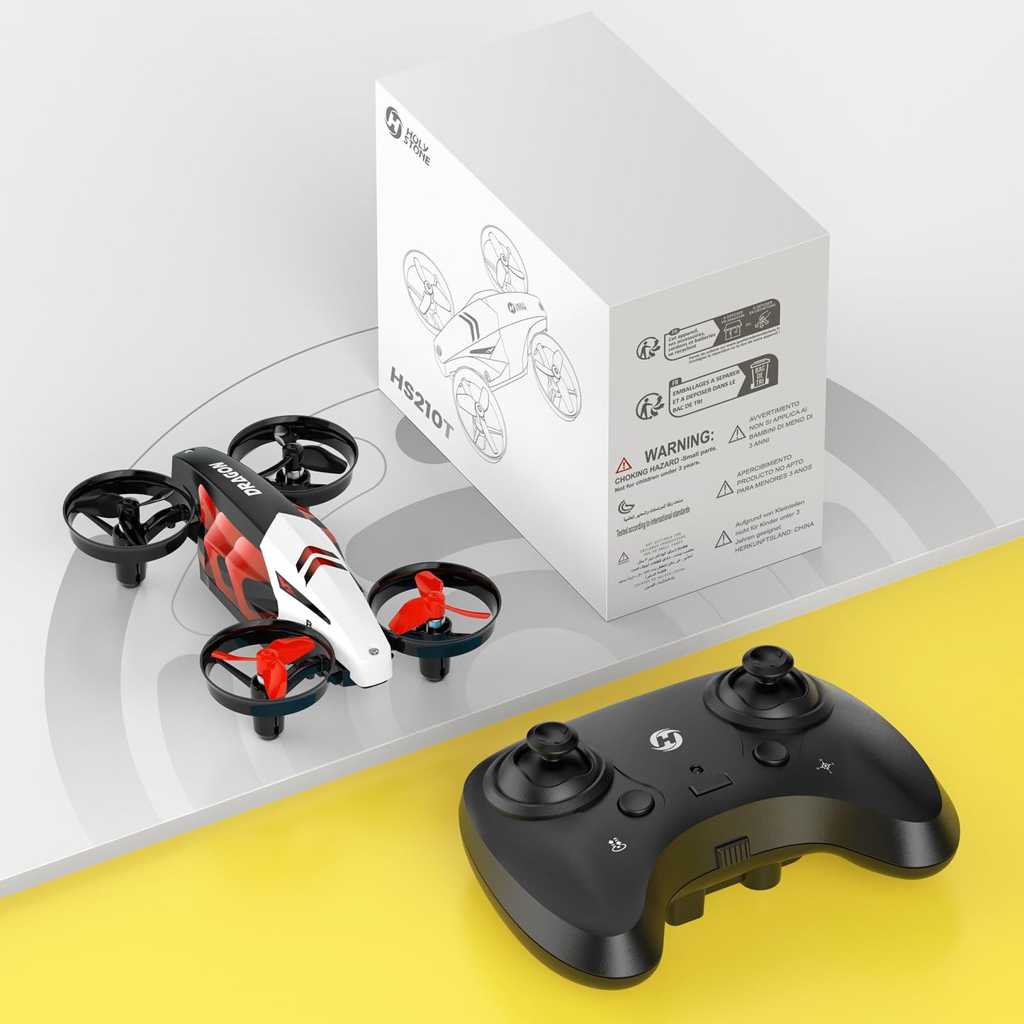 Holy Stone HS210T Drones for Kids, 2 IN1 MINI Indoor Drone with Land & Fly Mode, Four Posture Deformations RC Quadcopter with 3D Flip, Auto Hovering, Easter day& Birthday Toy Gift for Boys and Girls