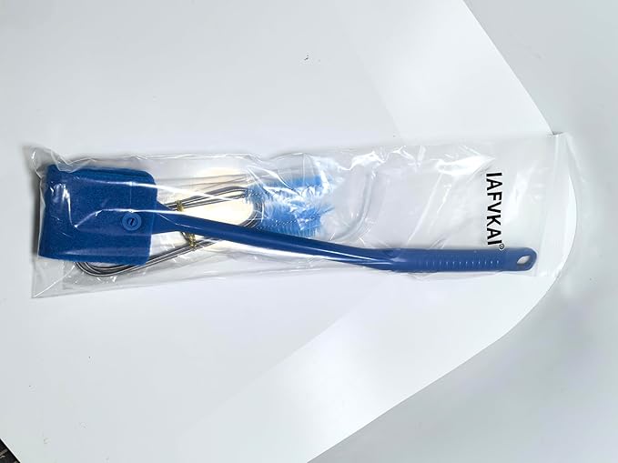 IAFVKAI Multifunctional Cleaning Brushes Tool Set for Tank, Aquarium Sponge Brush, Algae Scraper Cleaner with Long Handle and Stainless Flexible Tube Cleaning Brush
