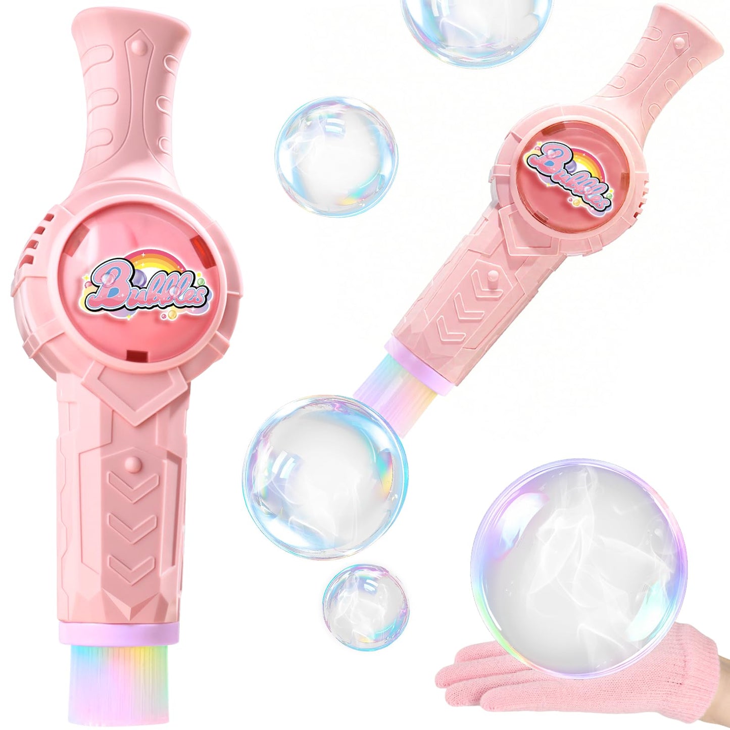 Fog Bubble Machine, Colorful Smoke Bubble Machine for Kids, Elastic Bubble Fog Machine, Magic Smoke Bubble Wand, Birthday Boy Girl Gifts