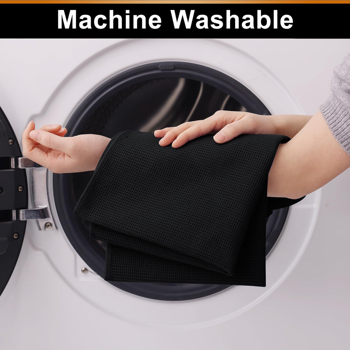 100% Cotton Waffle Weave Kitchen Towels (12 Count)