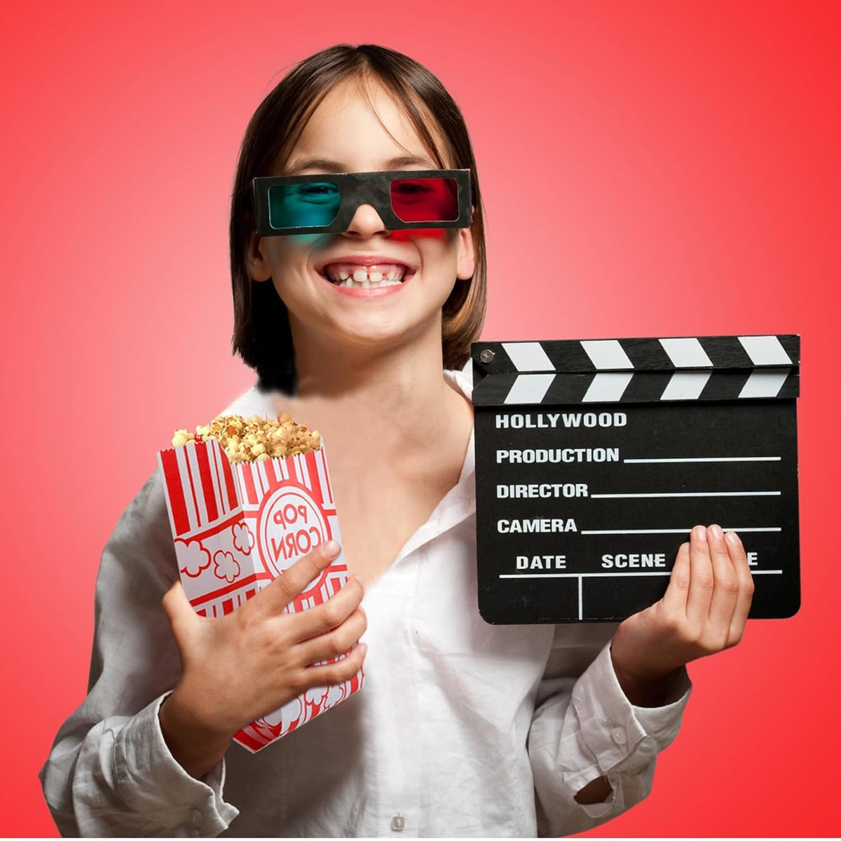 200pcs Paper Popcorn Bags for Party, 1 Oz Small Vintage Individual Servings Popcorn Container Pop Corn Bags Bulk for Popcorn Machine Accessories Supplies Movie Nights (200)