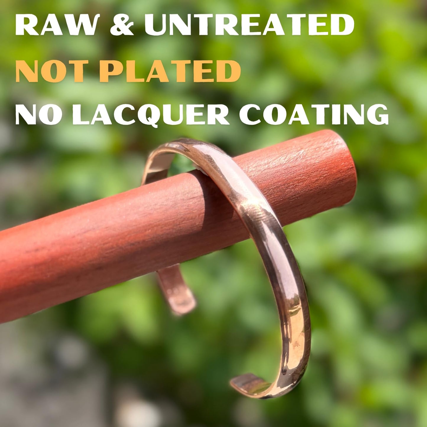 USTeckno Hand Forged 100% Pure Copper Bracelet. Made with Solid High Gauge Copper and Health benefits. Enhance your well-being in style