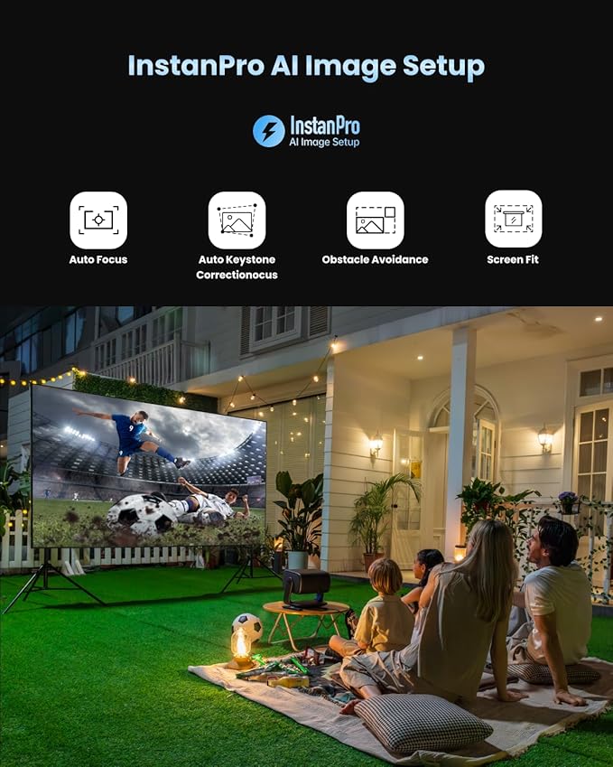 Dangbei MP1 MAX Triple Laser Projector 4K - 3100 ISO Lumens, 110% BT.2020, Google TV with Netflix Officially, 300'' Display, 2x12W Dolby Audio DTS:X, HDR10+, Blu-ray 3D