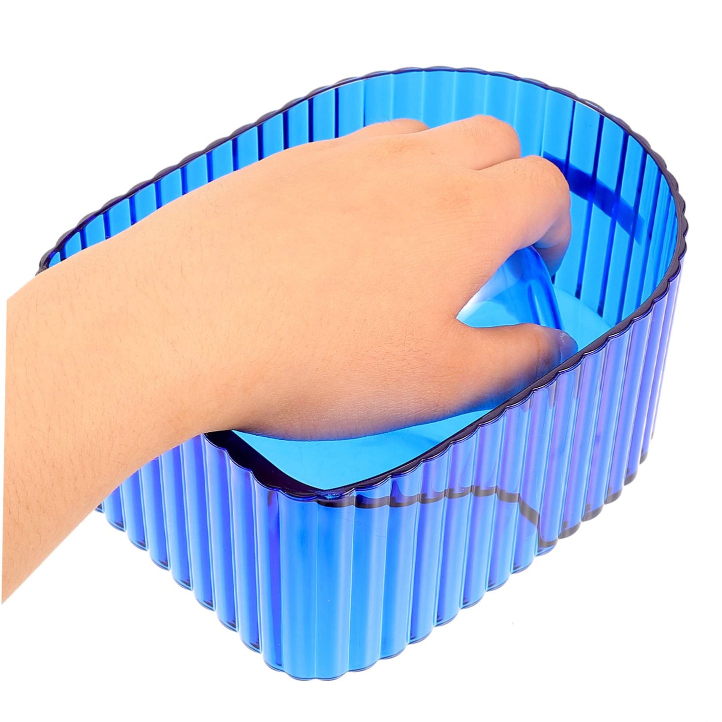 minkissy Manicure Soaking Bowl for Acrylic Nails Nail Polish Soak off Container Hand Soak Bowl 5.51X4.33X2.36 Inches Clear Nail Art Tool for Salon and Home Use