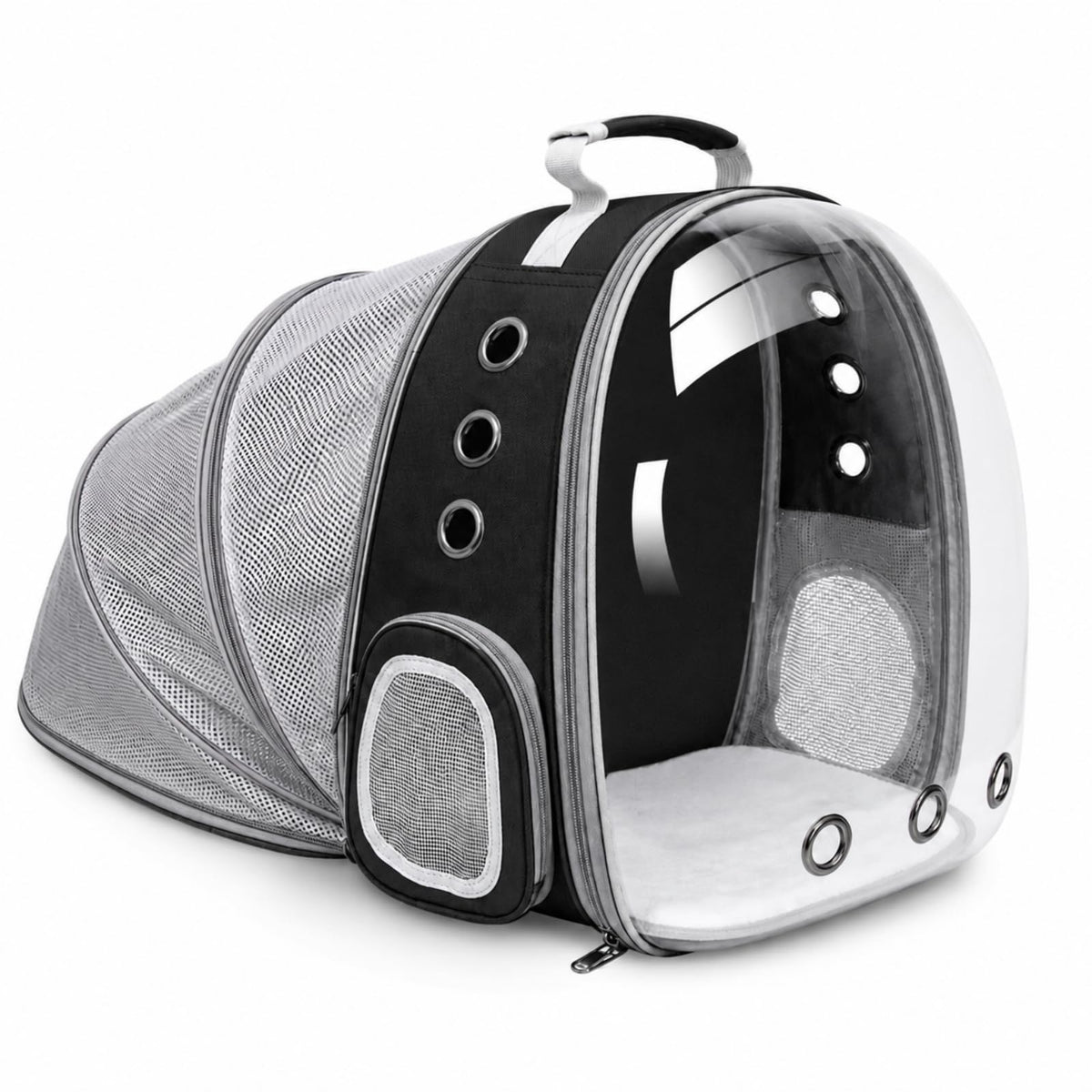 Expandable Cat Carrier Backpack with Bubble Window, Blue