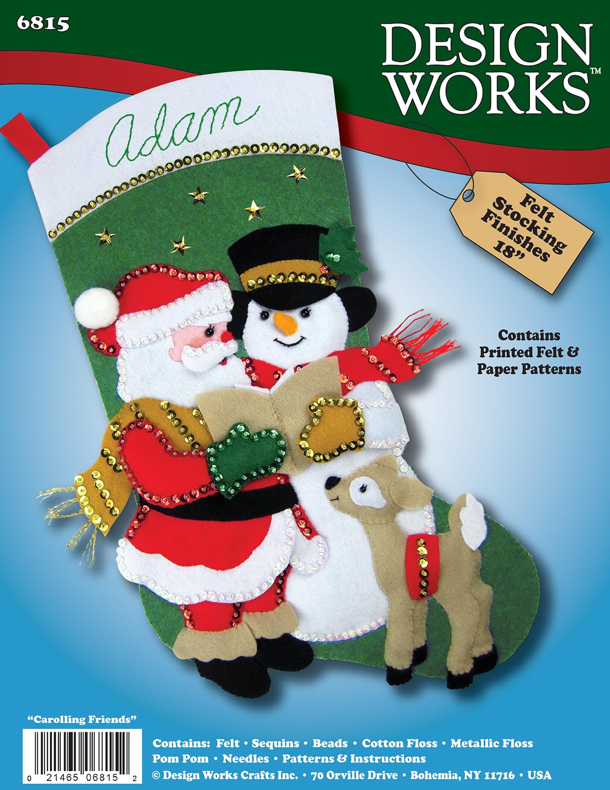 Carolling Friends Felt Stocking Kit