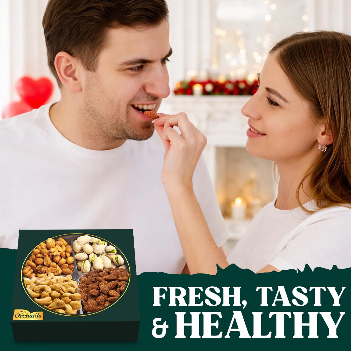 Fathers Day Nuts gift Basket of Cravings Gourmet Collection, Healthy Kosher Snacks, Premium Mixed Nuts Box Bouquet Platter Perfect for a Fathers Day Gift Basket.