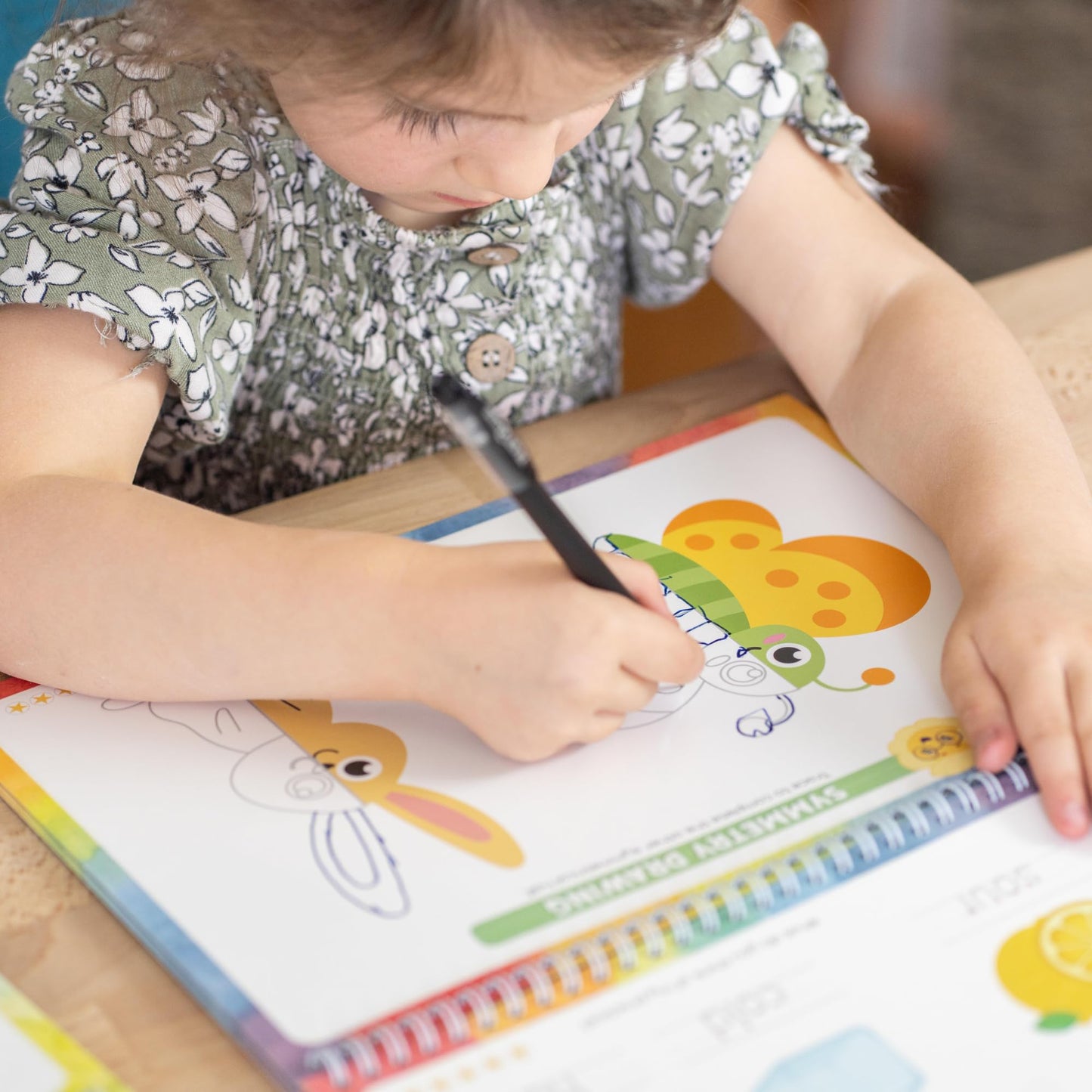 Grooved Handwriting Practice Books for Kids 3-7 | Reusable Letter Tracing with Mess-Free Disappearing Ink | Teacher-Designed | Magic Grooved Writing Practice Books | Full Set
