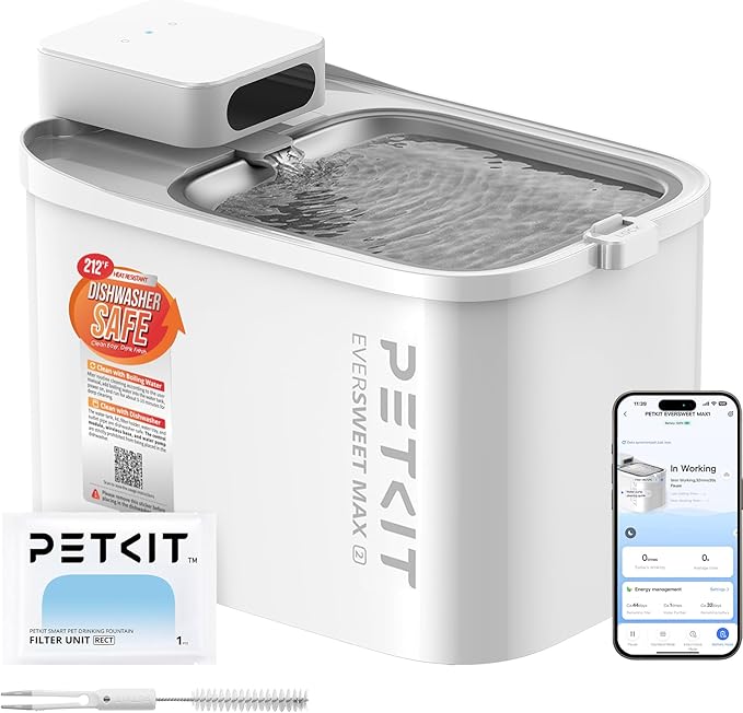 PETKIT EVERSWEET MAX Cordless Cat Water Fountain with Motion Sensor