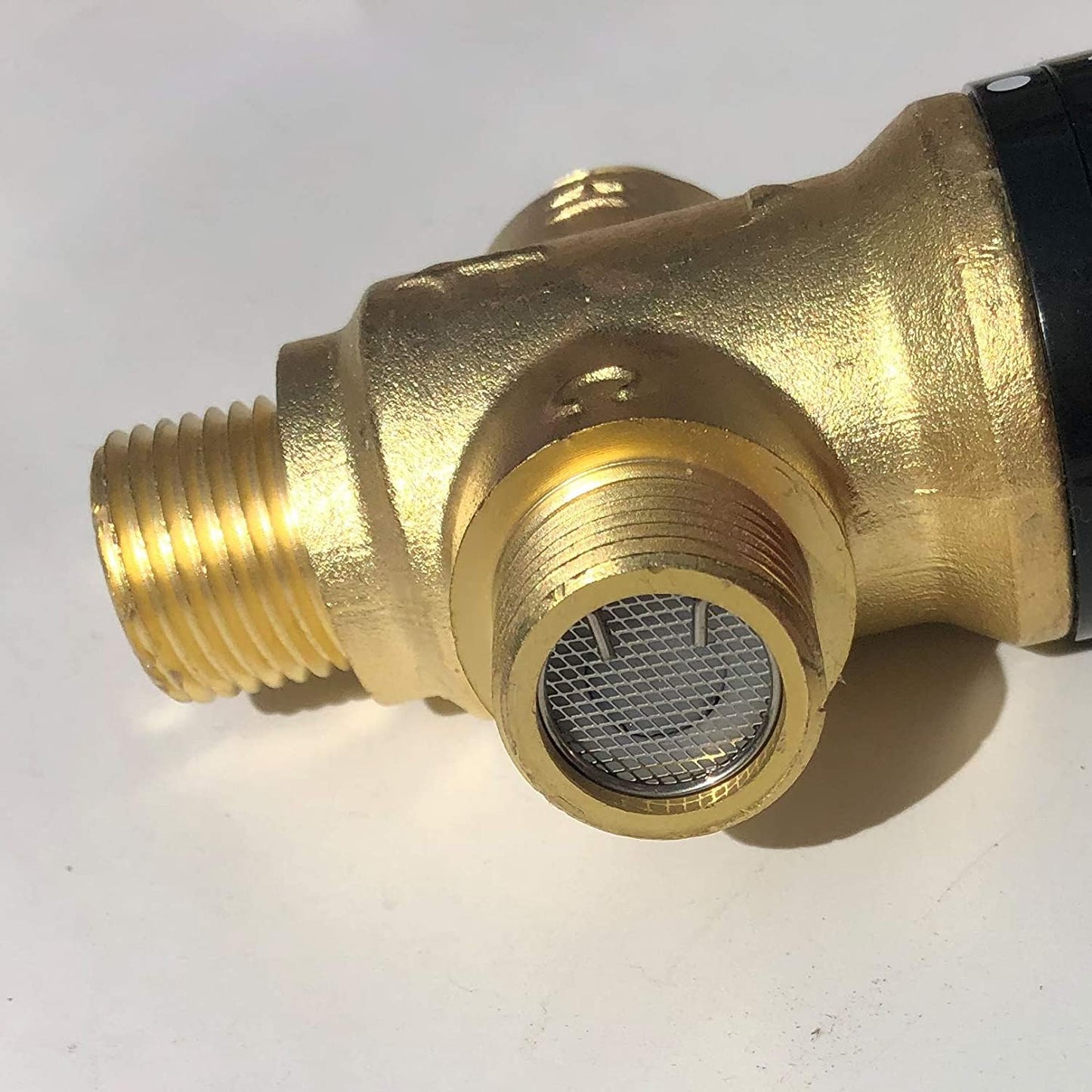 Thermostatic Mixing Valve,Shower Mixing Valve with 1/2 NPT Male Connections,Water Temperature Constant Control Valve,Solid Brass