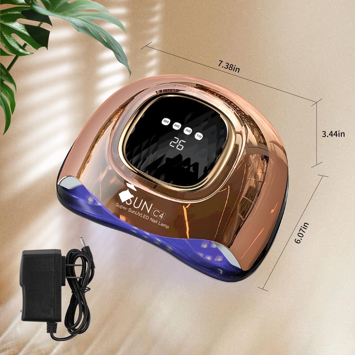 UV Light for Nails,288W UV Nail Dryer LED Light for Gel Polish-4 Timers Professional Nail Art Accessories,Curing Gel Toe Nails