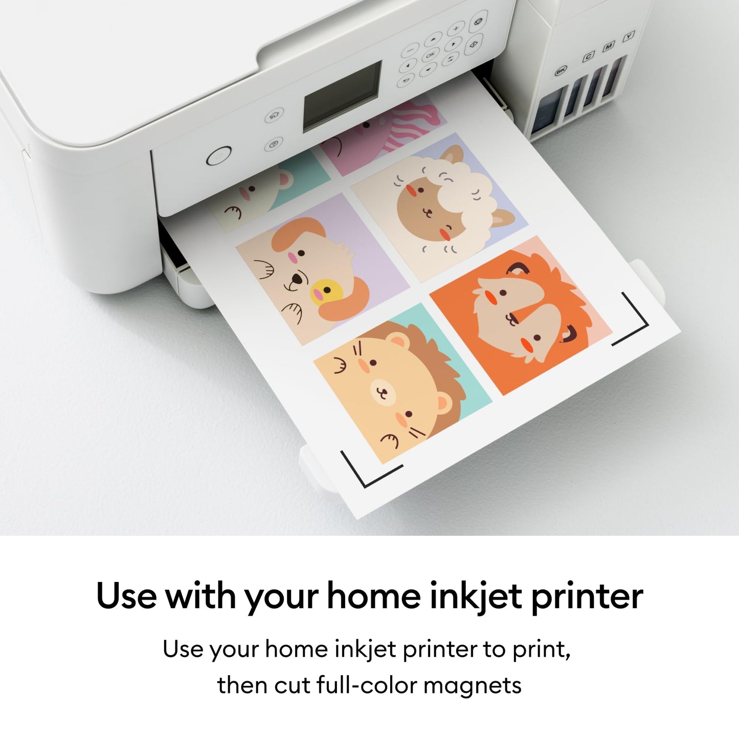 Cricut® Printable Magnet Sheets - 8.5 in x 11 in (8 Count) - Create Custom Magnets - Thin, Flexible, & Compatible with Your Inkjet Printer - Works with Cricut Maker™, Explore™, Joy™ Xtra, & Venture™