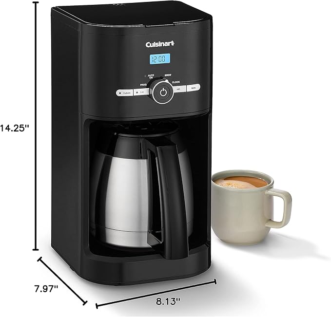 Cuisinart 10-Cup Thermal Classic™ Coffeemaker, Black with Thermal, 10-Cup, Programmable, DCC-1170BKNAS
