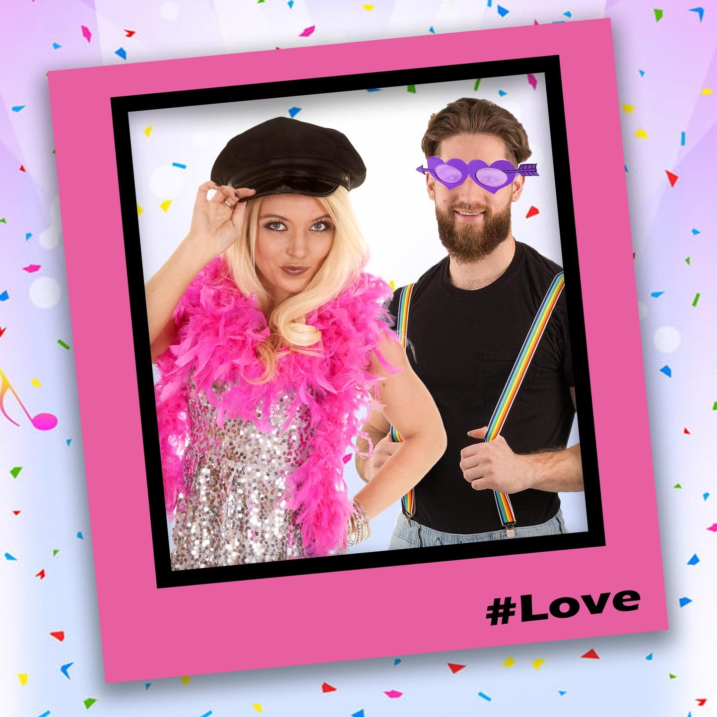 New Photobooth Set - Funny Party Hats - Photo Booth Props - 20 Piece Set