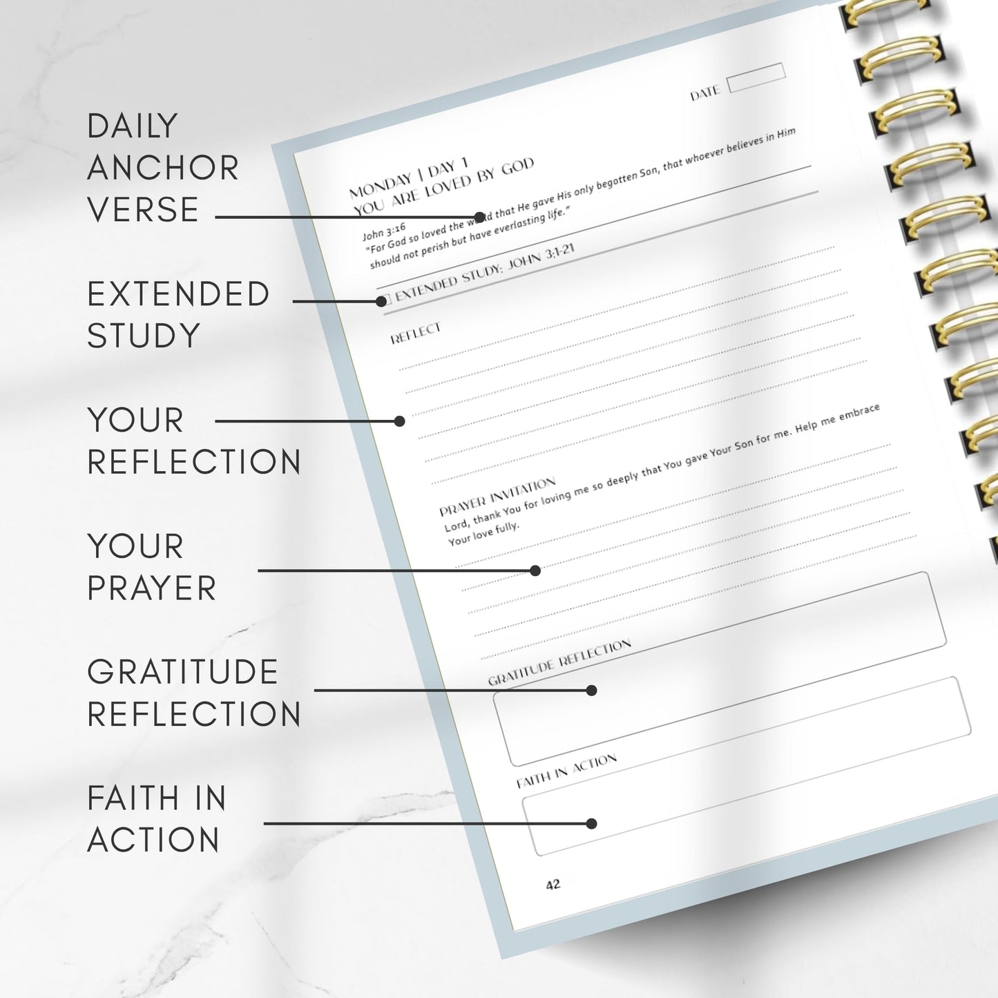 Prayer Journal with Bible Study - 20 Weeks Guided Daily Prayer Journal for Woman to Strengthen Faith, Religious Prompts for Spritual Growth