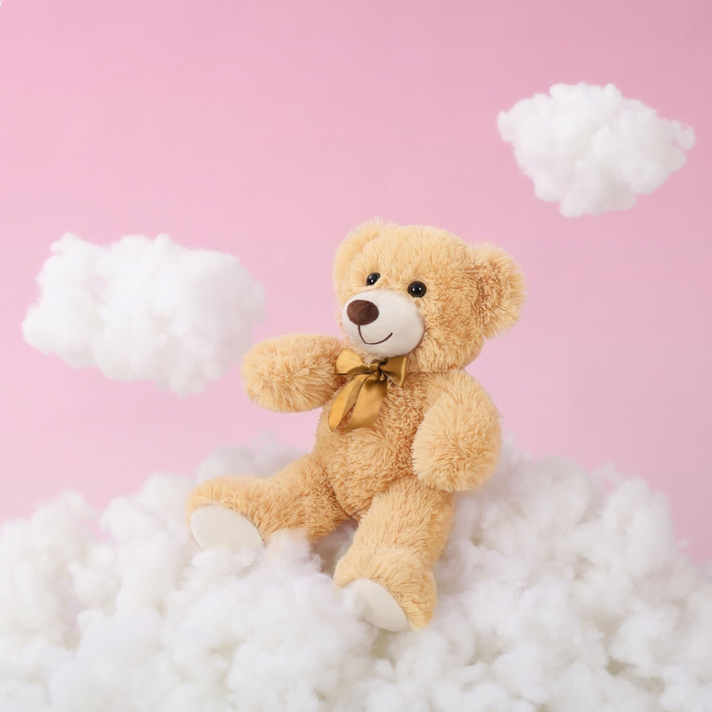 MaoGoLan Bulk Teddy Bear Baby Shower, 10 Packs Small Teddy Bear Stuffed Animals in Bulk,13.5" Small Stuffed Bears Plush for Wedding,Birthday,Christmas, Party Decorations