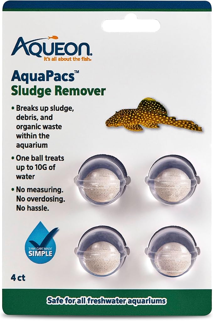 Aqueon AquaPacs Sludge Remover 12 Pack, 10 Gallon