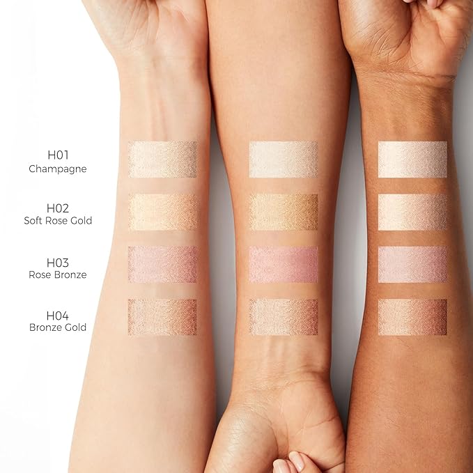 Dewy Highlighter Makeup, Highlighter Makeup Stick for Face and Body, Radiant & Shimmer Glow, Buildable Color for All Day | Vegan & Cruelty-Free | Bronze Caramel Gold 15g/0.53fl.Oz