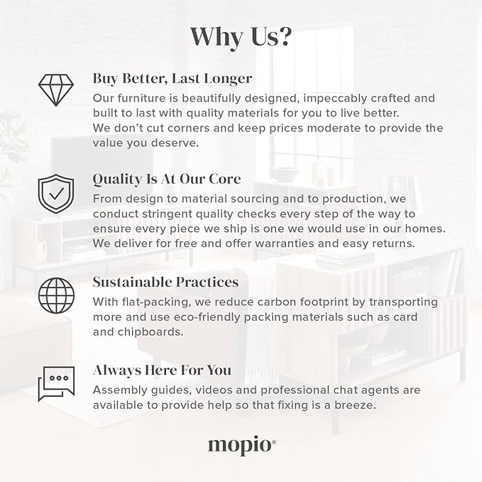 mopio Brooklyn 62.4" Headboard Only, Wood Headboard, Modern Farmhouse, Boho, Wall Mount, Fluted Panel, Wingback Design (Black Oak, Queen)