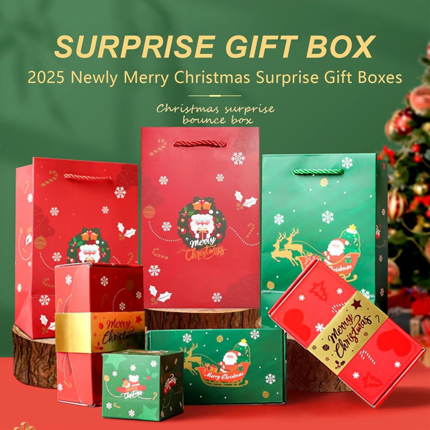 16pcs Surprise Gift Box Explosion for Money, 2025 Newly Folding Pop-Up Explosion Gift Box, Surprise Box Gift Box for Money, Christmas Boxes Explosion Gift Box for Money and Birthday(Red)