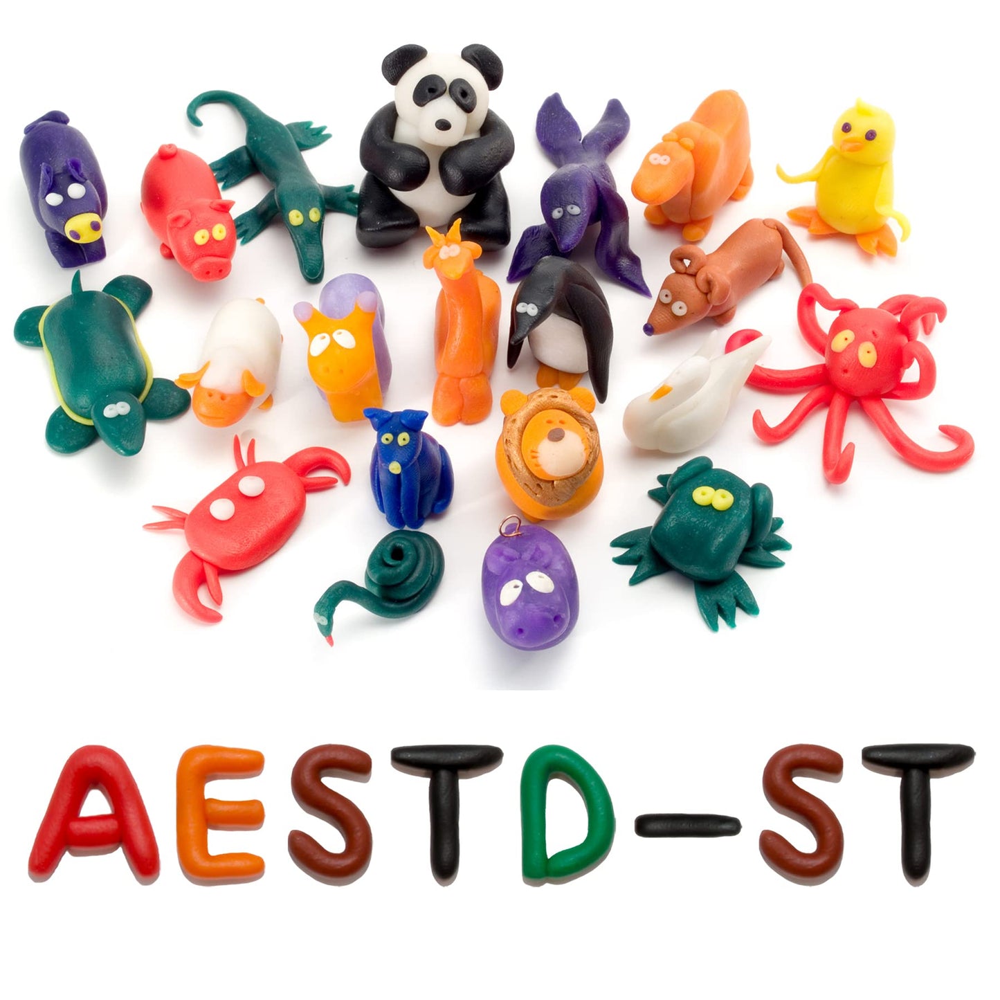 Aestd-ST Polymer Clay 60 Colors, Modeling Clays for Kids DIY Starter Kits, Oven Baked Model Clay, Non-Sticky,with Sculpting Tools, Holiday Gift for Children and Artists.