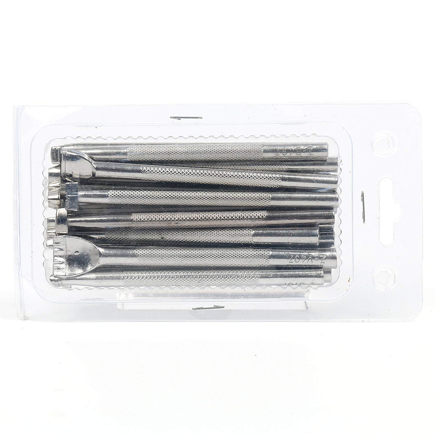 DUJISO Leather Working Saddle Making Tools DIY Leather Craft Stamps Set 20pcs Silver