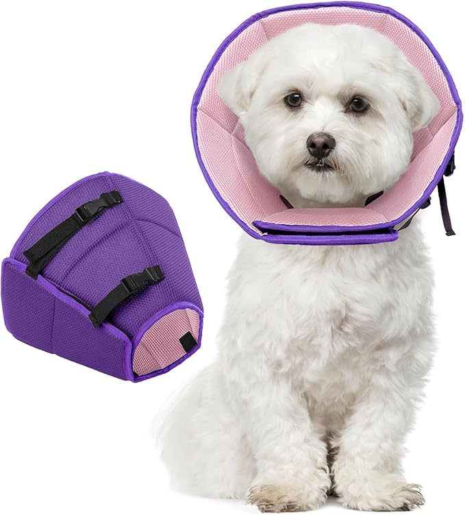 LETSQK Dog Cone Collar After Surgery, Soft Cone for Dogs to Stop Licking