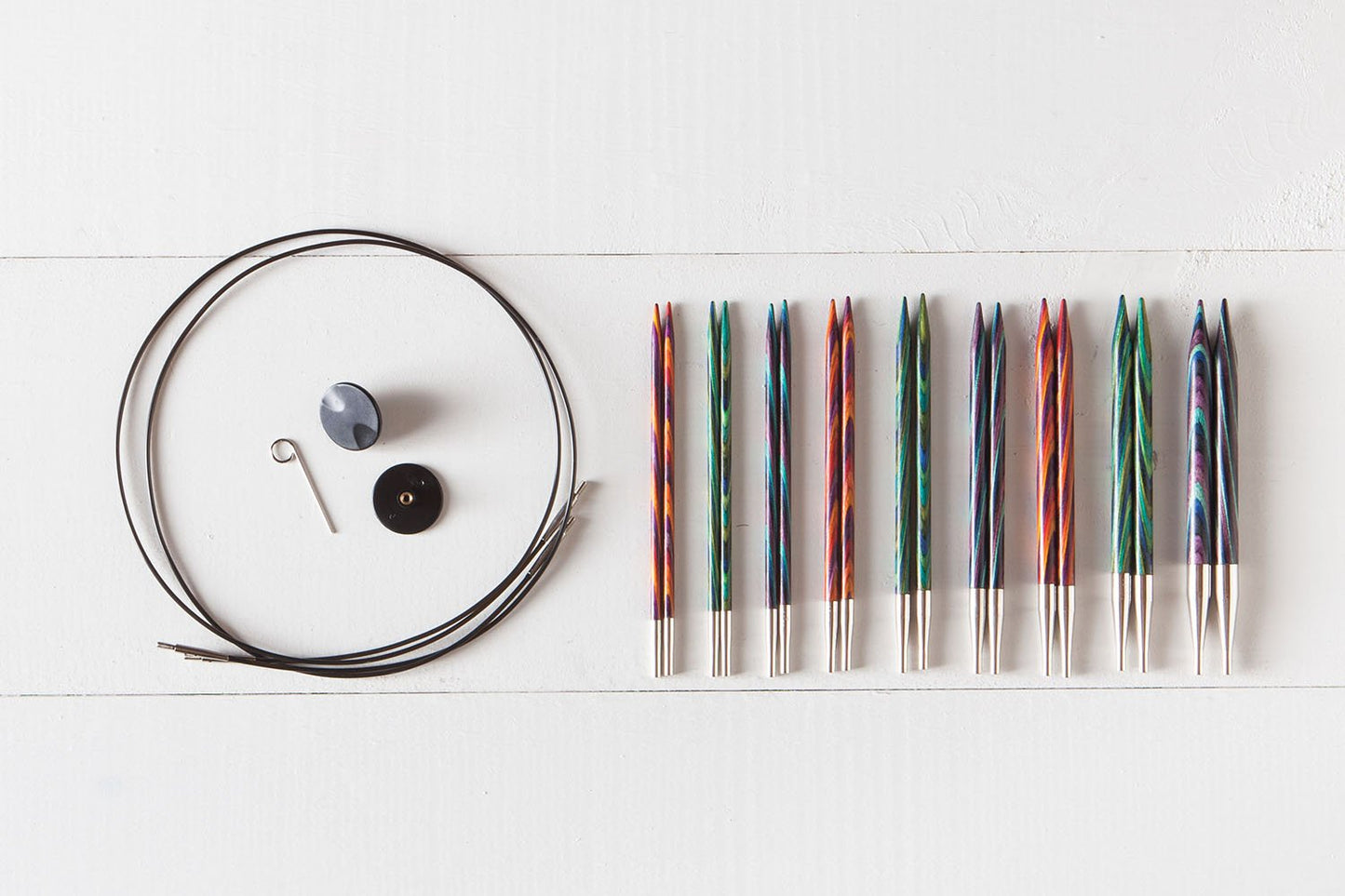 Knit Picks Interchangeable Knitting Needle Variety Pack - Sizes 4-11 and 13, 15, and 17 (Mosaic)