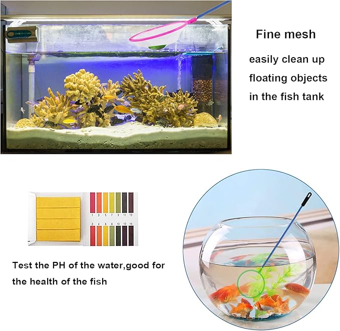 Lxiyu 7 in 1 Aquarium Aquascaping Tools Kits,Stainless Steel Aquarium Plant Tools Tweezers Scissors Scrapers for Aquarium Tank Clean Fish Tank Aquascape Tools Sets