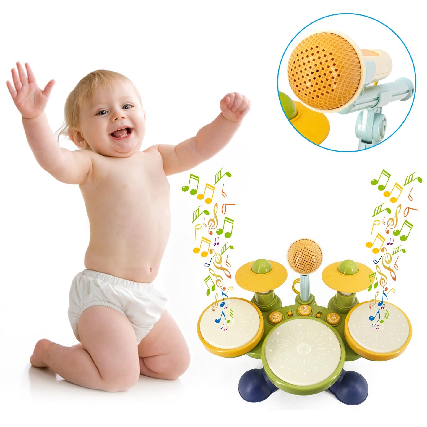 Drum Set for Toddlers 4+, Kids Drum Set Musical Instruments, Toys for 4 5 Year Old Boy Birthday Gifts