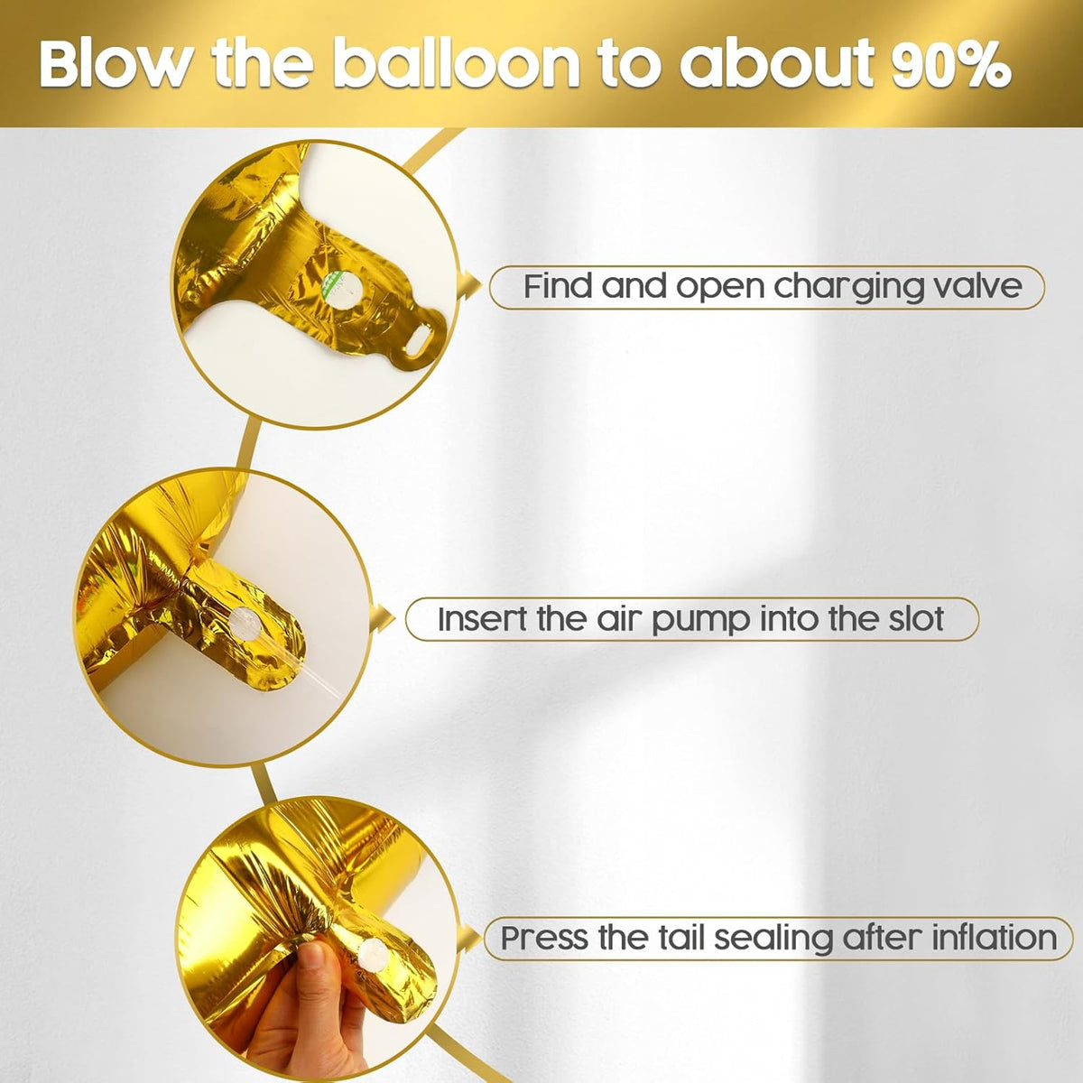 2026 Balloon - Gold Birthday Number Balloons, 40 Inch Large Foil Balloons for Men Women Boys Girls Gold Themed Birthday Decorations,Number 2026 Balloon