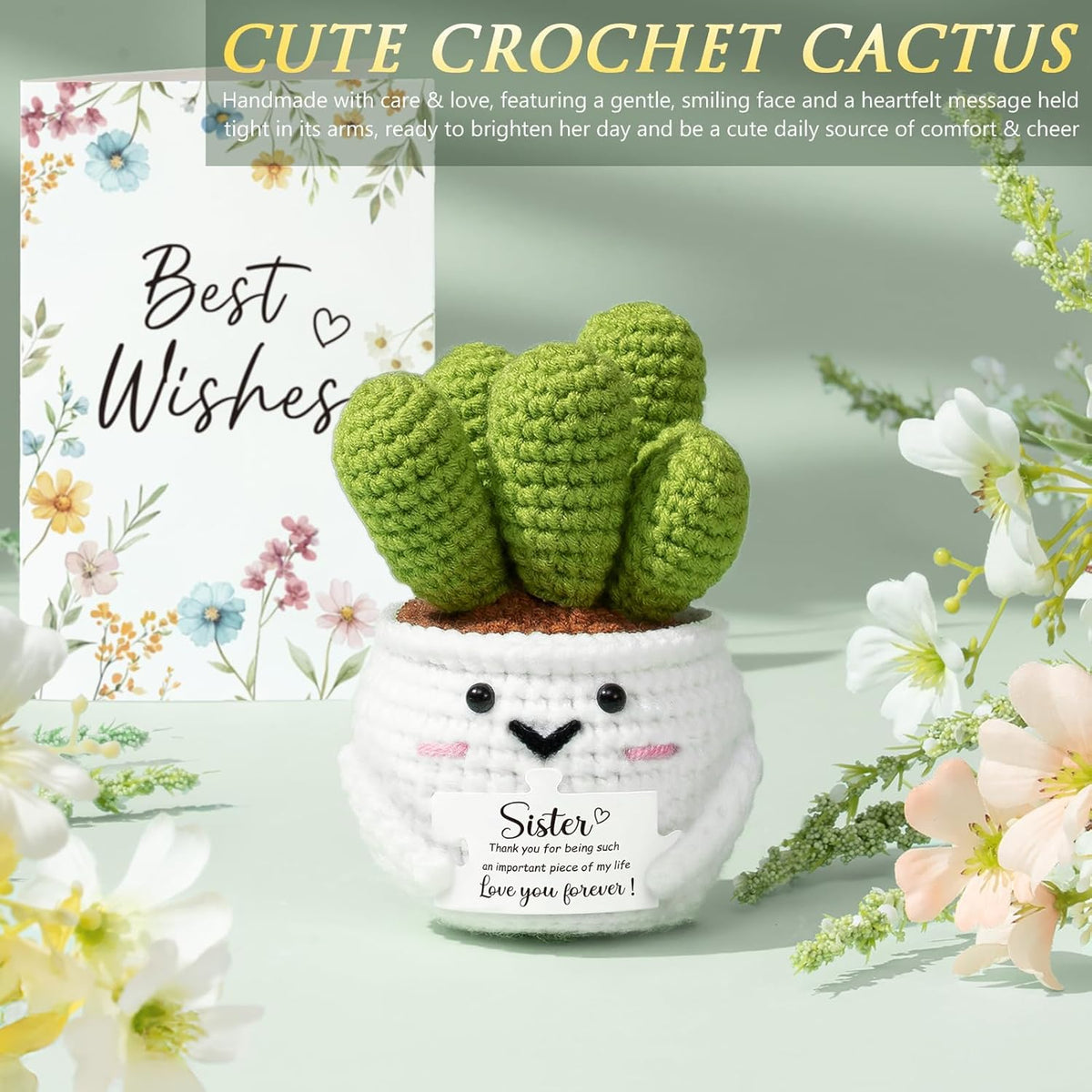 Best Sisters Gifts from Sister, Christmas Gifts for Sisters Birthday Gift from Brother, Funny Sister-in-Law Unique Soul Sis Gift Basket for Best Friends with Canvas Tote Bag 16Oz Can Glass Cup