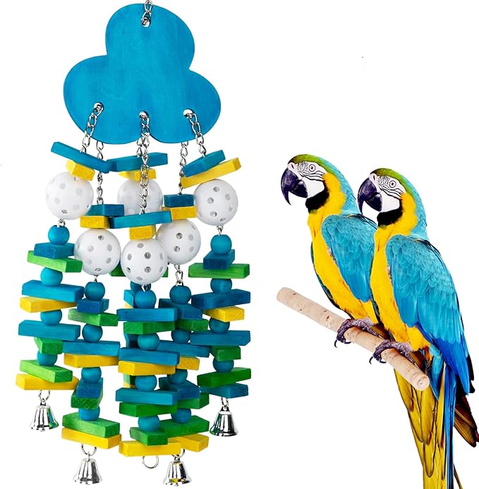 Large Bird Parrot Toys for Cockatoos African Grey Macaws Parrots