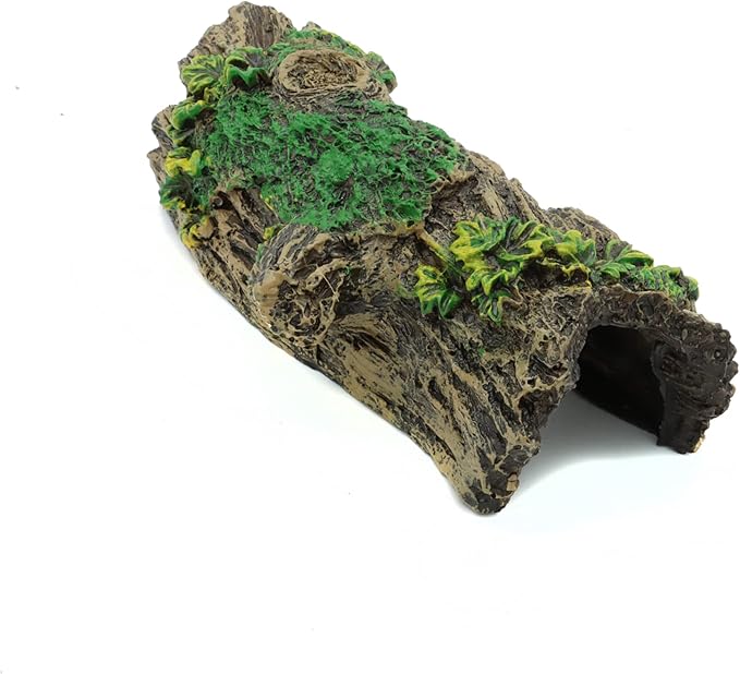 JIH Aquarium Decorations Resin Hollow Tree Trunk Ornament