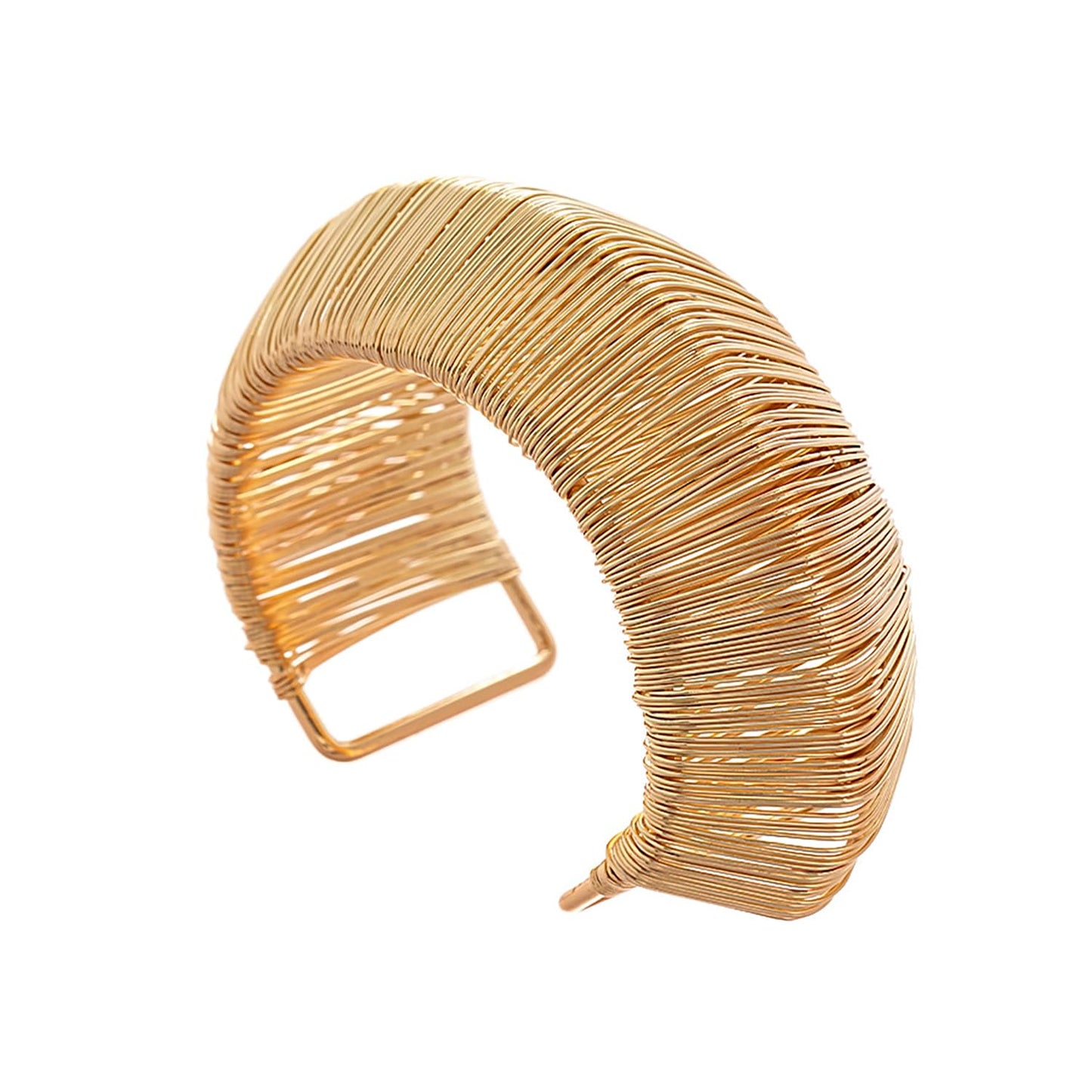 MOEEIJEW Chunky Gold Bangle Bracelets for Women Cuffs Bracelets Wide Hammered Bangle Statement Jewelry (Gold A)