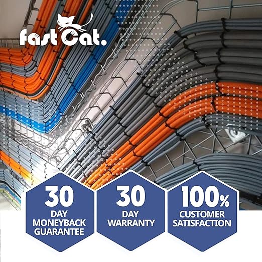 fast Cat. Audio Cable/Speaker Wire - PVC Jacket - UL Listed & (CMR-CL3R-FT4) Rated in-Wall Use - 100% Oxygen-Free Pure Bare Copper (OFC) - 500ft Pull Box (14AWG 4C (41) MidFlex, White)