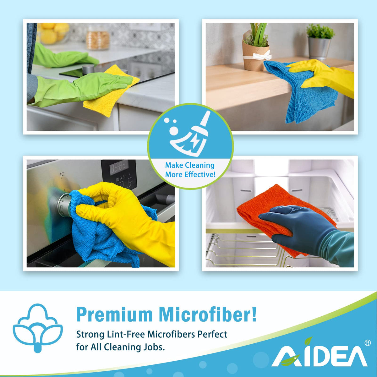 Microfiber Cleaning Cloth (300 Count)