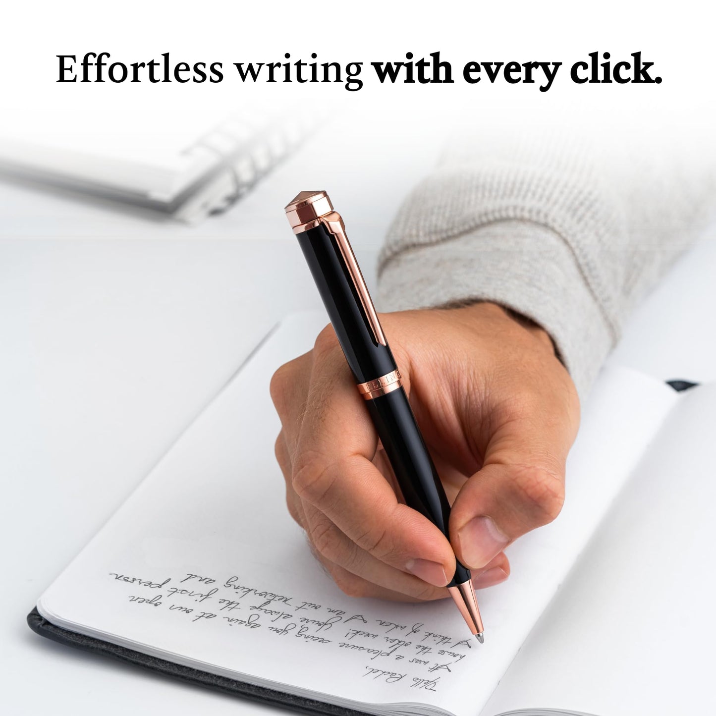 Ellington Pens Luxury Ballpoint Pen β Premium Quality, Smooth Writing Experience, Elegant Design, Includes 2 Ink Refills (Black & Blue) β Ideal for Professionals and Gift Giving