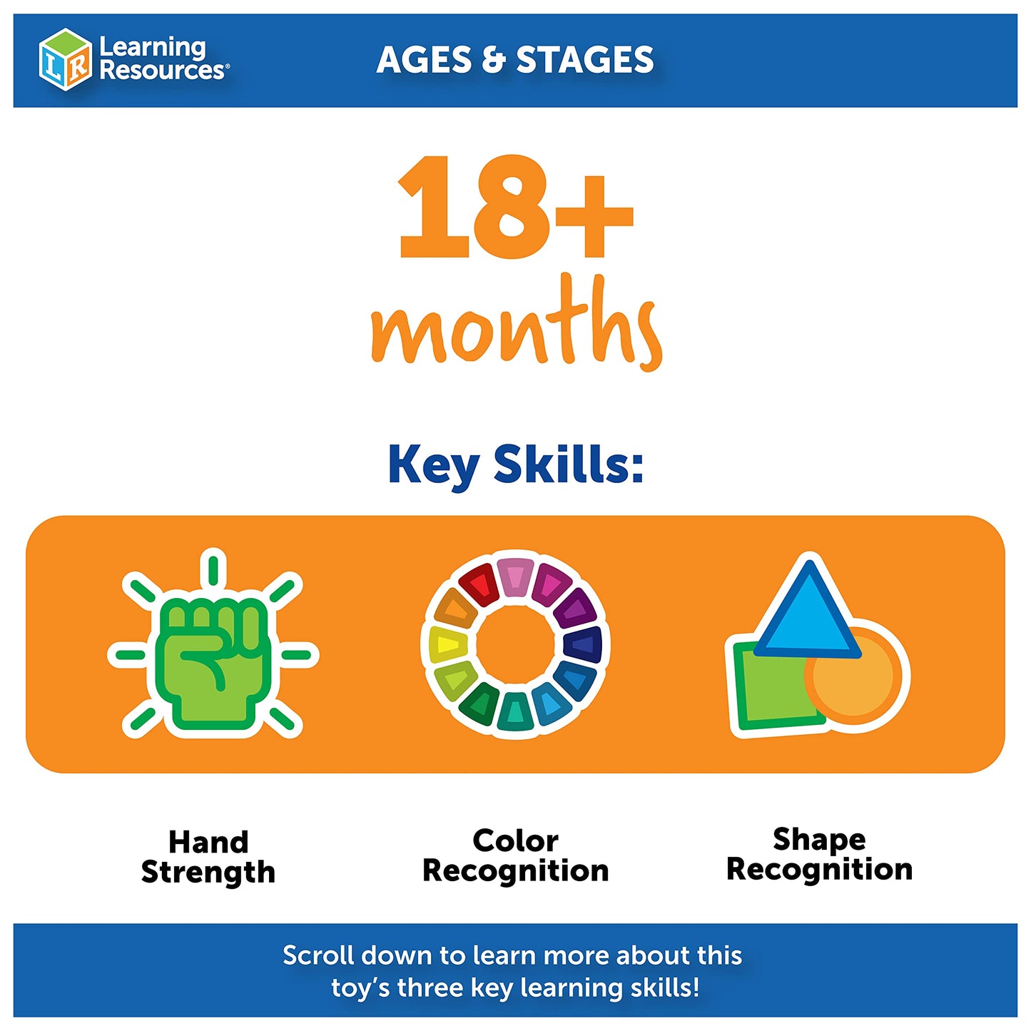 Learning Resources Spike The Fine Motor Hedgehog Puzzle Playmate - 11 Pieces,Ages 18+ Months Fine Motor Game, Color and Shape Recognition Toddler Montessori Toys
