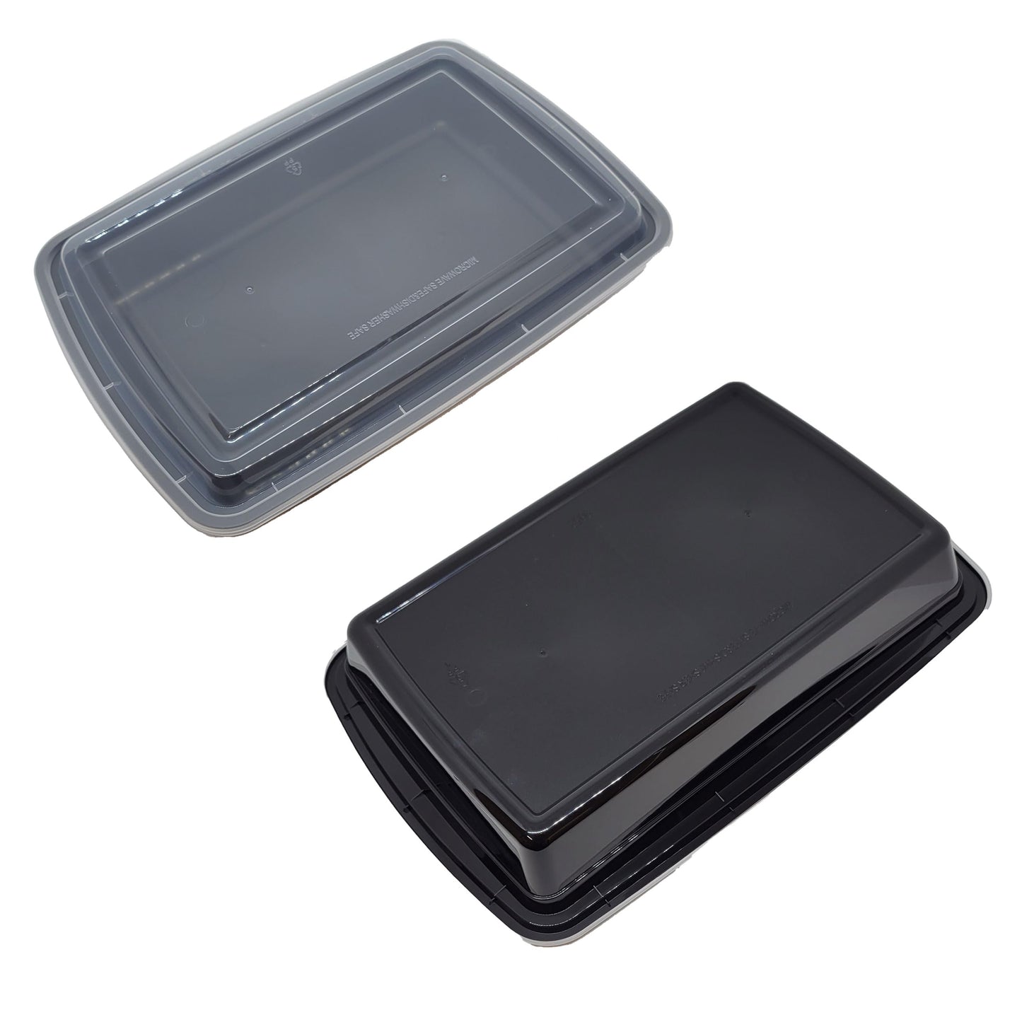 DHG PROFESSIONAL 50 sets Rectangle 58oz Meal Prep Containers with lids Microwavable Food Container Plastic BPA Free Rectangle