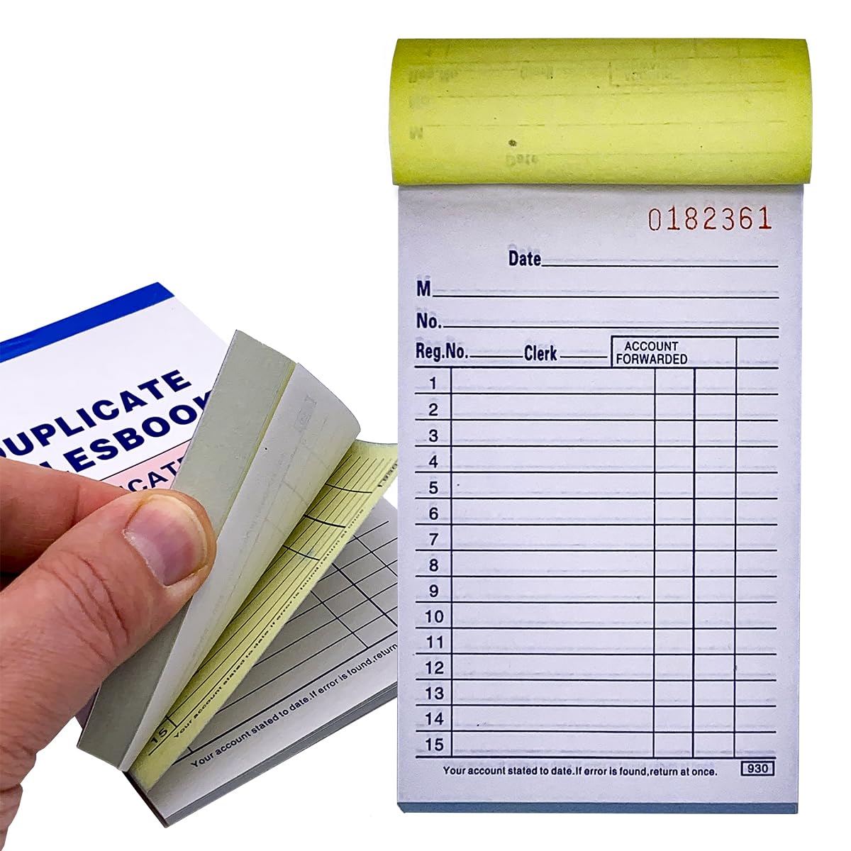 FactorDuty 20 Pack Lot Sales Book Order Receipt Invoice Carbonless Copy 50 Sets 3.5" X 5.5"