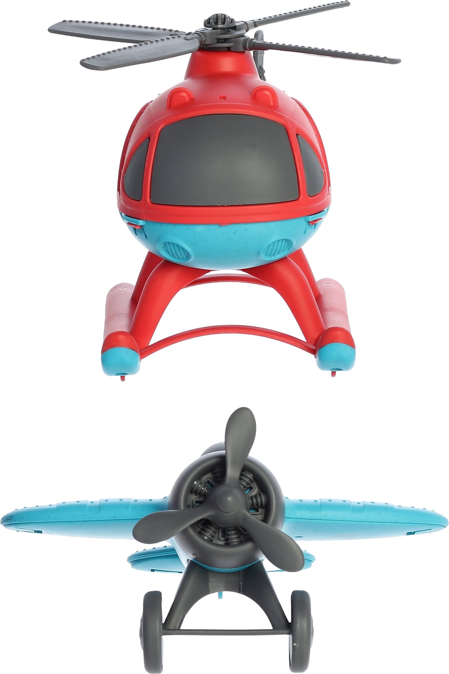 Aurora® Toys Versatile Wheatley™ Plane & Helicopter Toys - Imaginative Play - Unplugged Play - Blue 10 Inches
