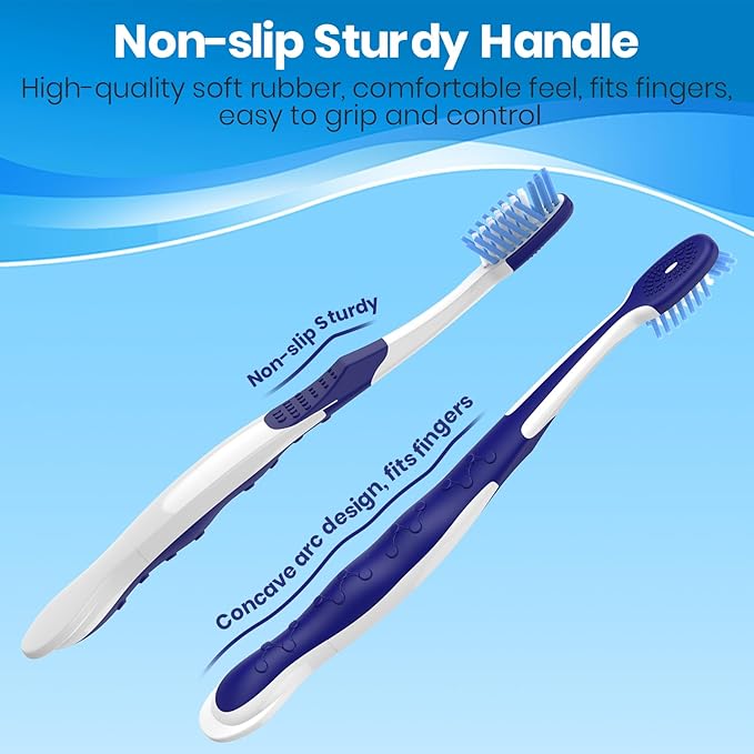Firm Toothbrushes, Ergonomic Handle, 6 Count
