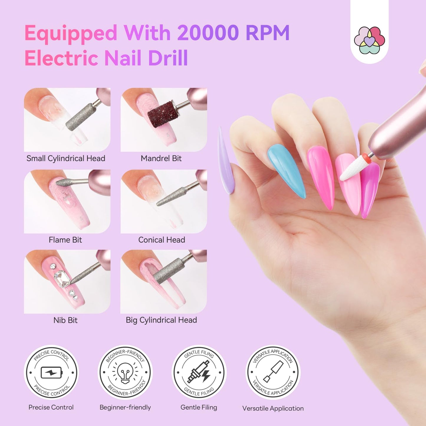 SAVILAND Acrylic Nail Kit: 2026 Hema-free Bio-based All-in-1 Nail Kit with Clear White Pink Acrylic Powder EMA Monomer Nail Drill Full Tools For Beginners Extension Carving Home DIY
