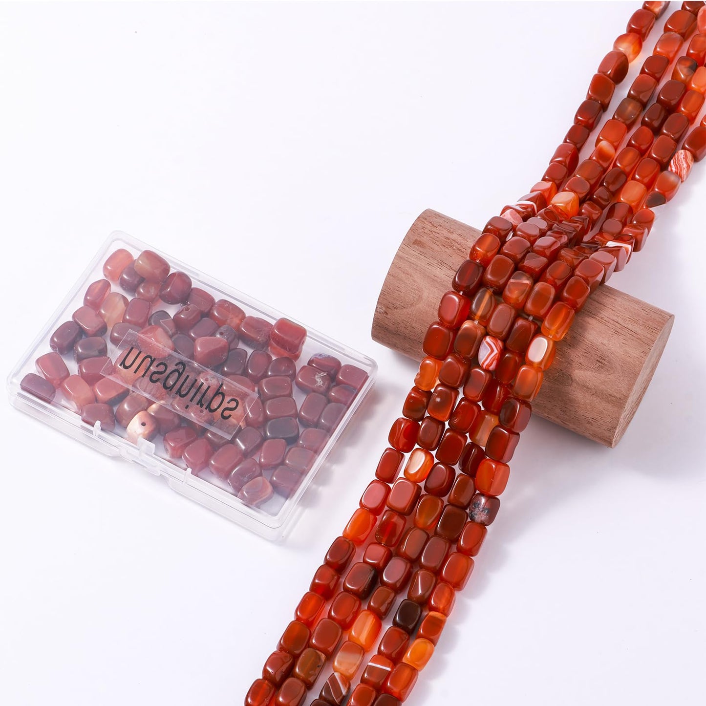 Natural Large Red Agate Cube Stone Beads 8x11mm 38cm/str Loose Semi Gemstone Stone Square Beads for Making Bracelets Necklace